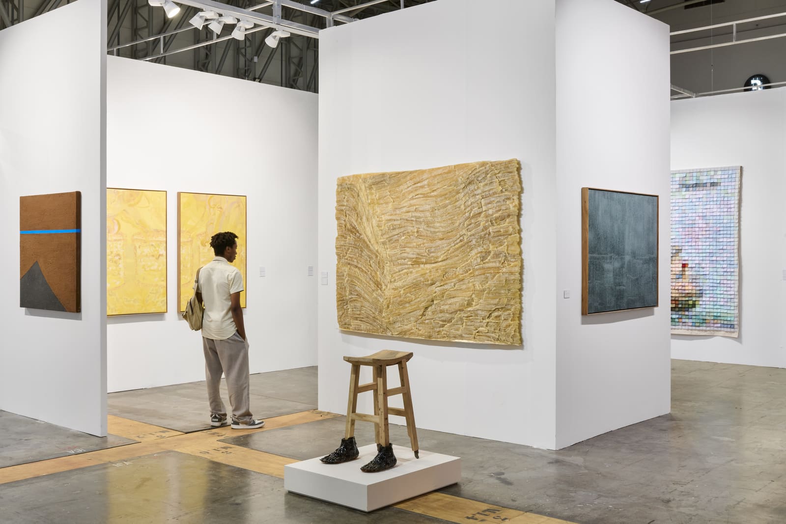 A gallery booth at the Investec Cape Town Art Fair