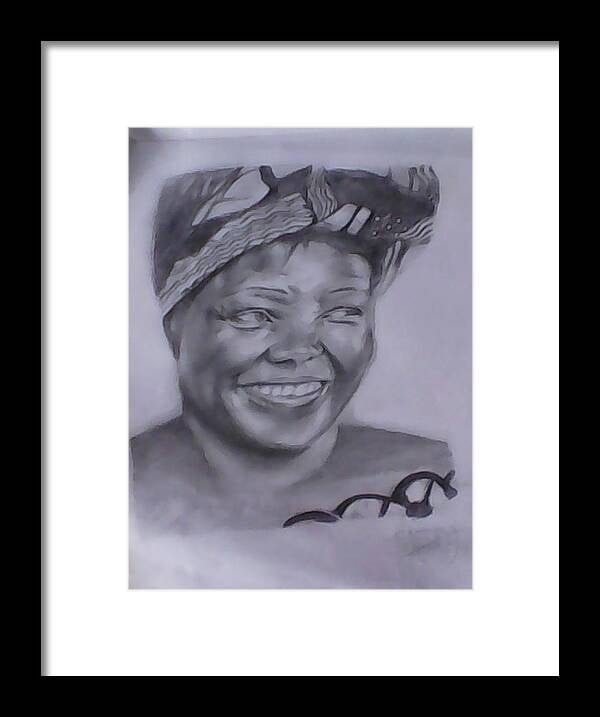 A graphite portrait of Wangari Maathai